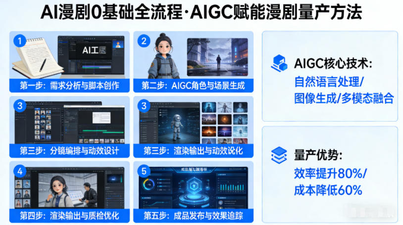 AI漫剧0基础全流程，快速掌握AIGC赋能的漫剧量产方法-黑马项目网