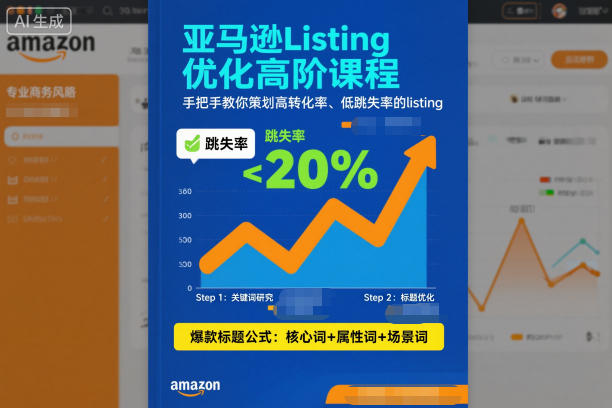 亚马逊Listing优化高阶课程，手把手教你策划高转化率、低跳失率的listing-黑马项目网