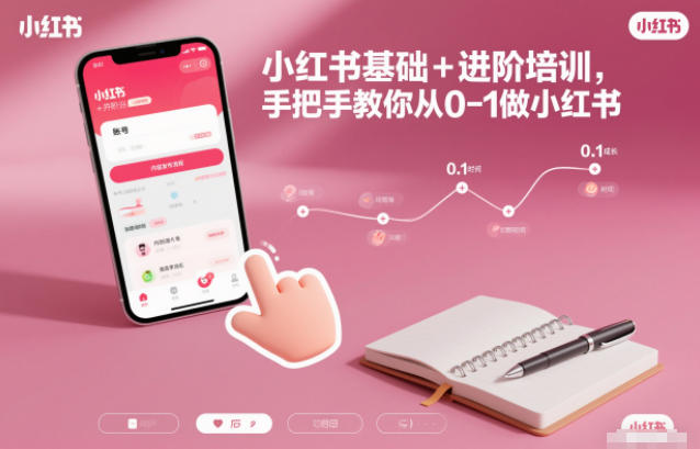 小红书基础+进阶培训，手把手教你从0-1做小红书-黑马项目网