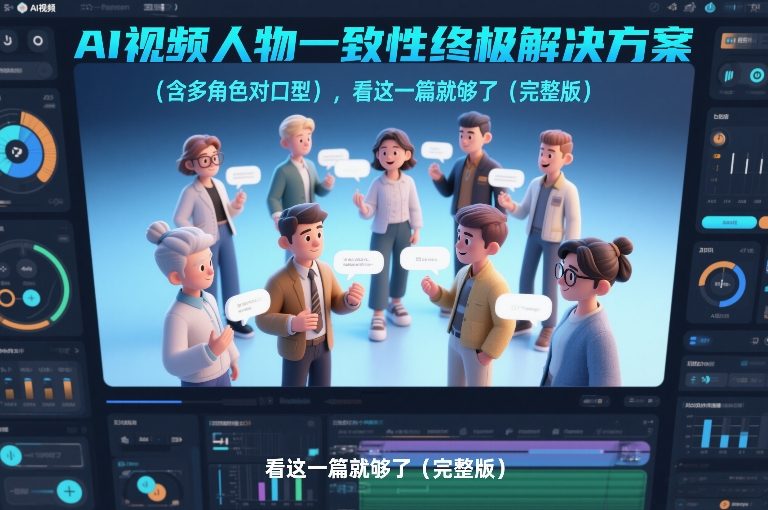 AI视频人物一致性终极解决方案(含多角色对口型)，看这一篇就够了(完整版)-黑马项目网