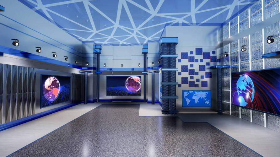 虚拟演播厅绿幕背景素材-黑马项目网