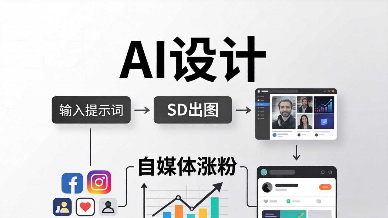 人人都是AI设计师：SD出图+自媒体涨粉一站教学，告别图文素材焦虑，AI设计让你轻松避开内卷-黑马项目网