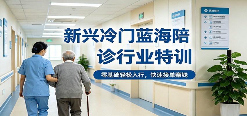 新兴冷门蓝海陪诊行业特训，零基础轻松入行，快速接单赚钱-黑马项目网