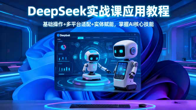 DeepSeek实战课应用教程、基础操作+多平台适配+实体赋能，掌握AI核心技能-黑马项目网