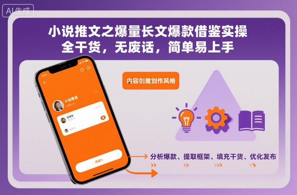 小说推文之爆量长文爆款借鉴实操，全干货，无废话，简单易上手-黑马项目网